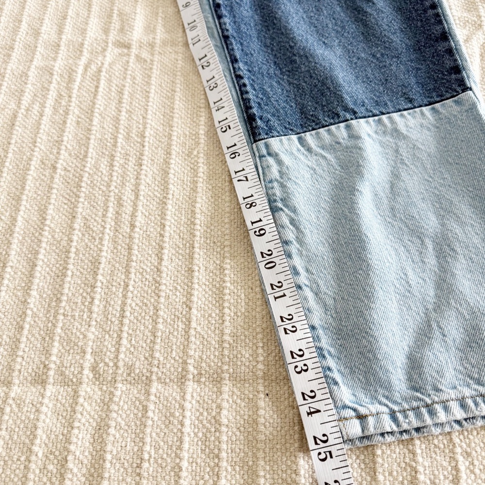 PacSun Patchwork High Rise Straight Button-fly Je… - image 8